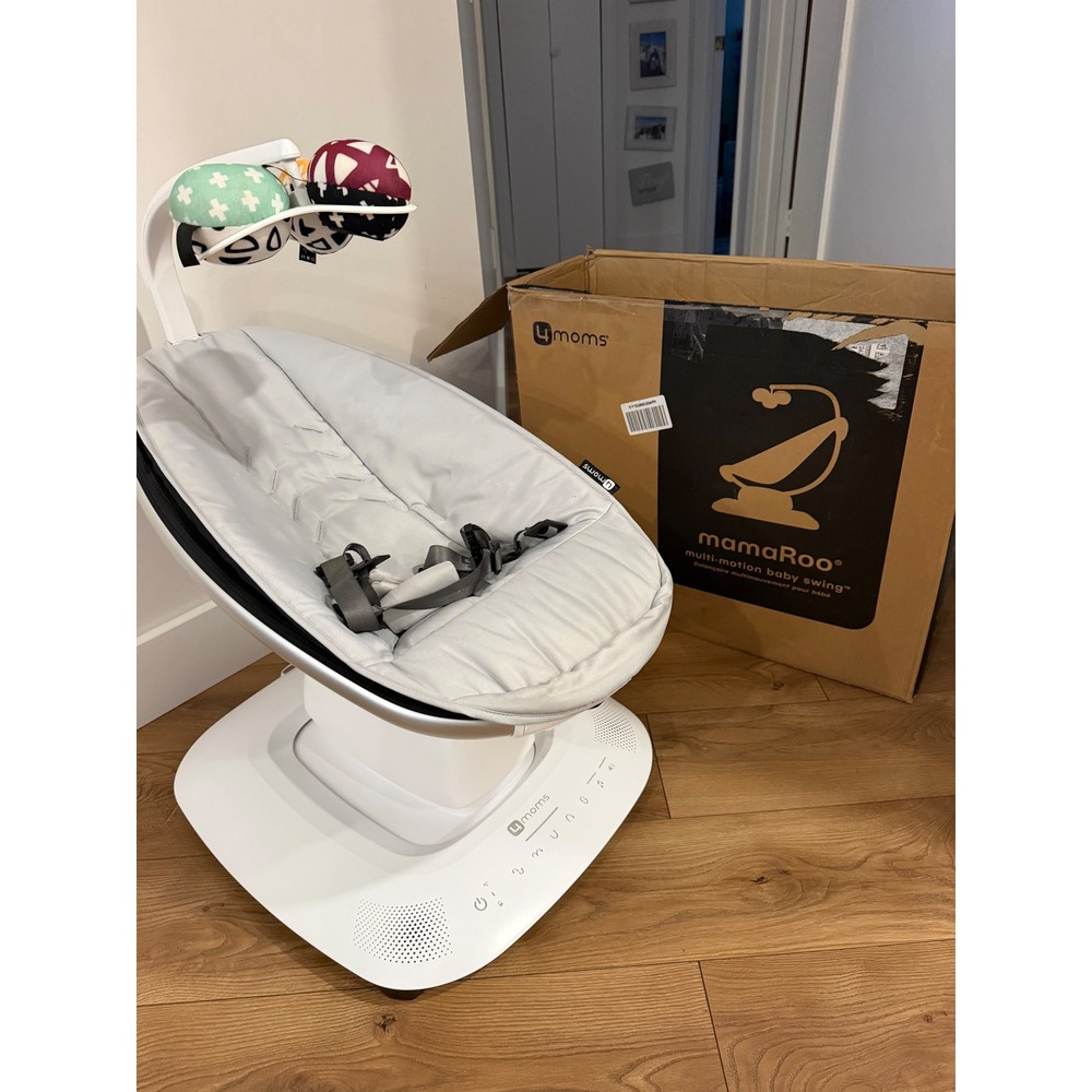 4moms mamaRoo Multi-Motion Baby Swing Grey Classic Bluetooth Smart w Box